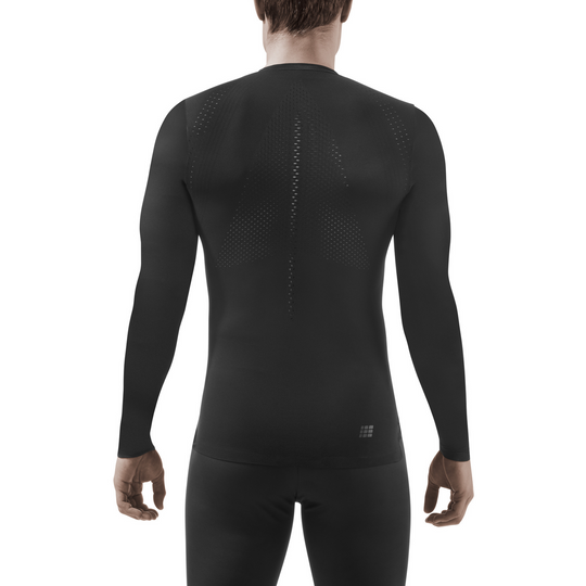 Ultralight Long Sleeve Shirt, Men, Black, Back View Model