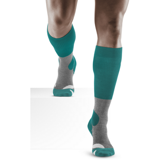Ανδρικές κάλτσες συμπίεσης ψηλές μερίνο πεζοπορίας