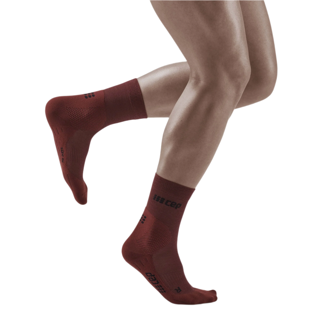 Men s Cold Weather Mid Cut Compression Socks Running CEP Compression