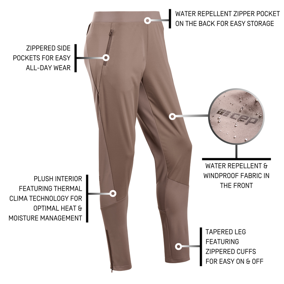 Pantalones para clima frío para hombre  Ropa deportiva de compresión  atlética CEP – Compresión CEP