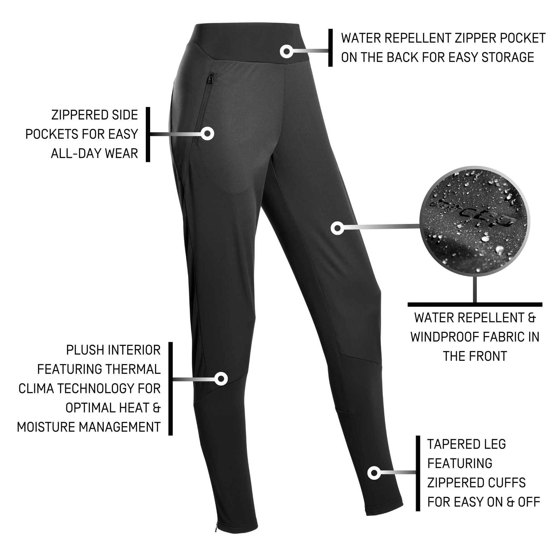 Women's warm up pants with zipper legs online