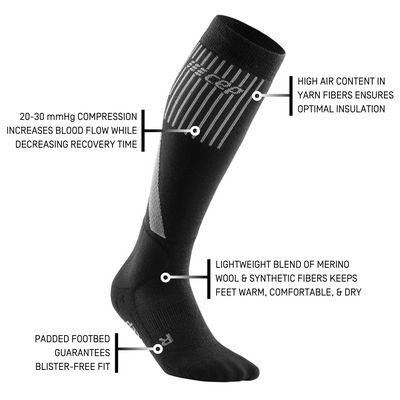 Cold Weather Tall Compression Socks, Men