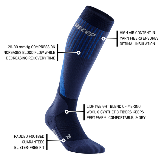 Cold Weather Tall Compression Socks, Men
