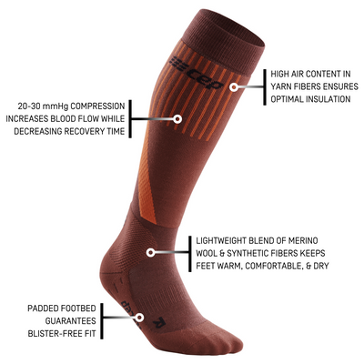 Cold Weather Tall Compression Socks, Men