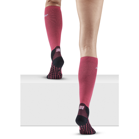 Πεζοπορία ελαφριές κάλτσες συμπίεσης μερίνο ψηλές, γυναίκες