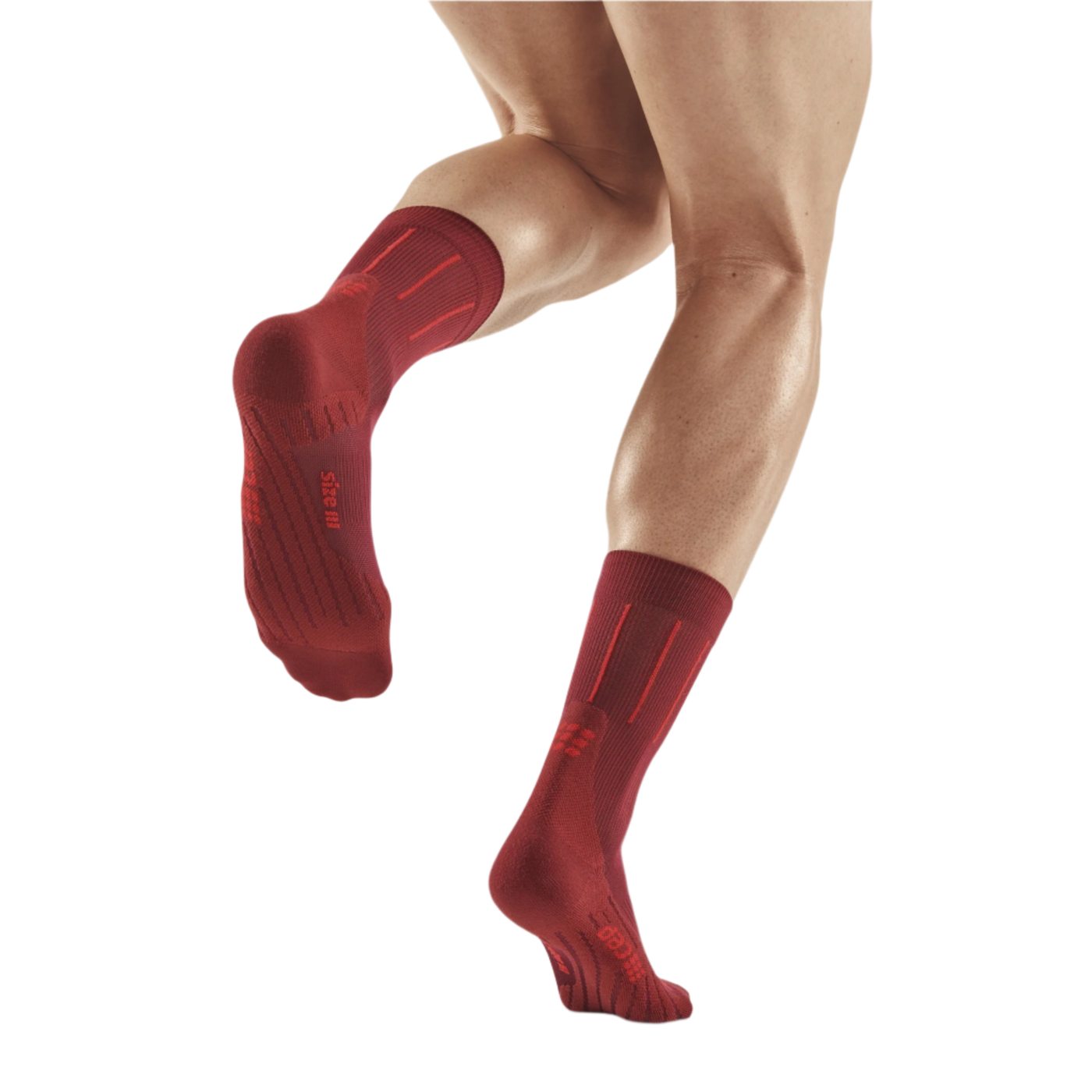 Pinstripe Mid Cut Compression Socks, Men