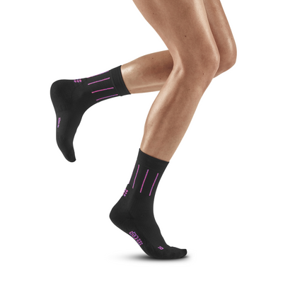 Pinstripe Mid Cut Compression Socks, Women