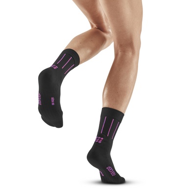Pinstripe Mid Cut Compression Socks, Women