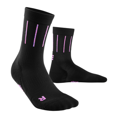 Pinstripe Mid Cut Compression Socks, Women