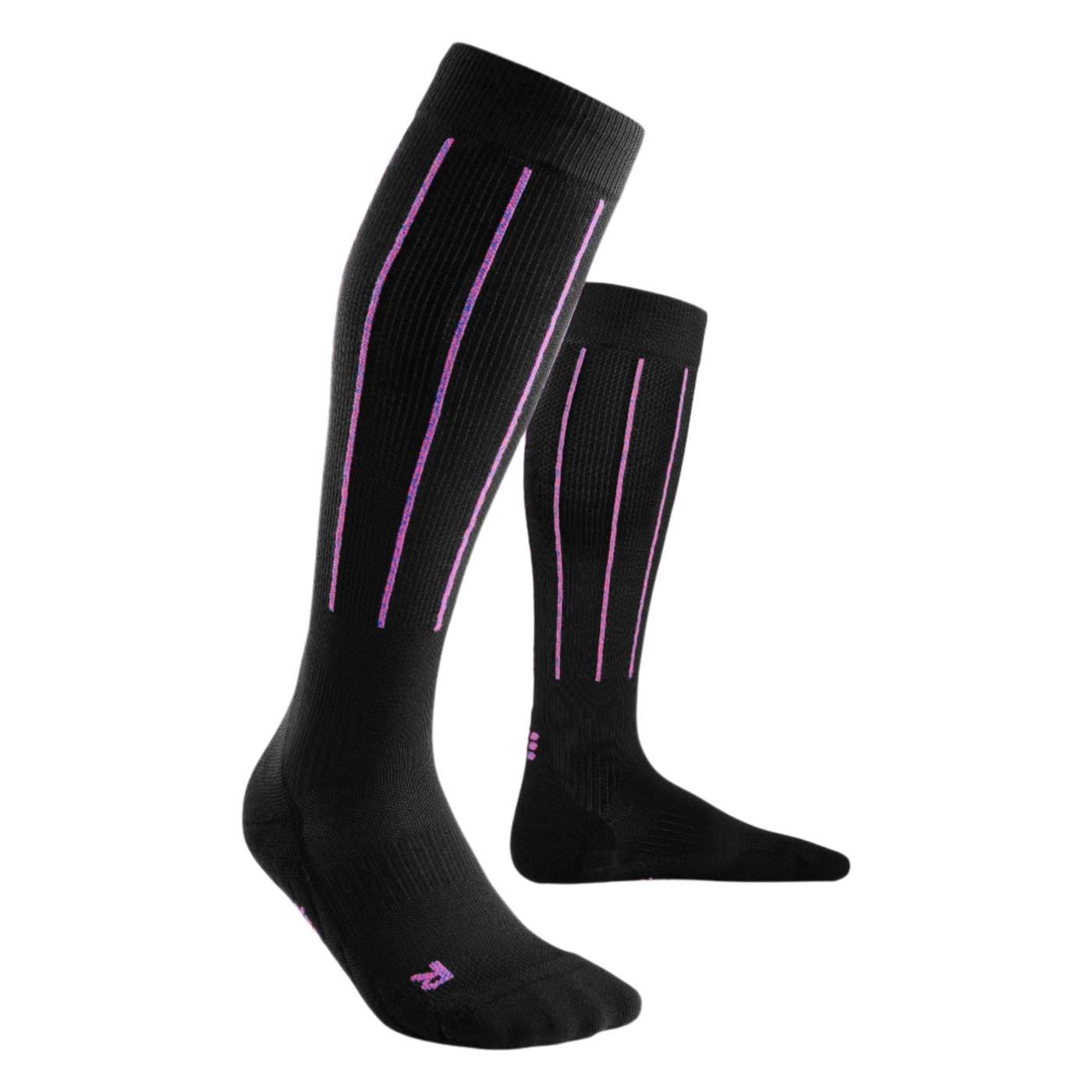 Pinstripe Tall Compression Socks, Women