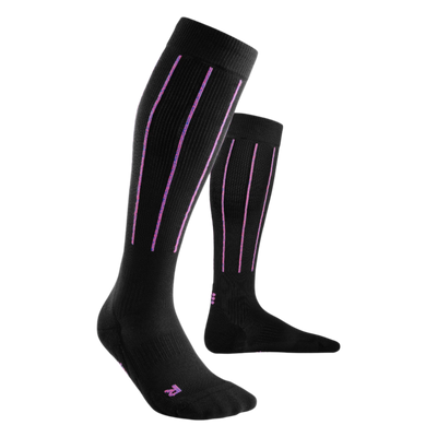 Pinstripe Tall Compression Socks, Women