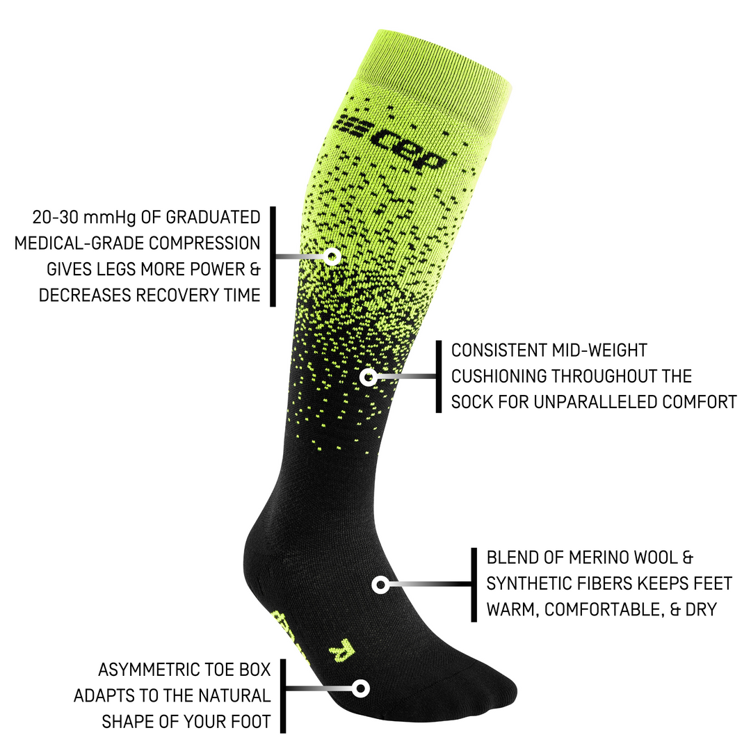 Snowfall Compression Ski Socks for Men