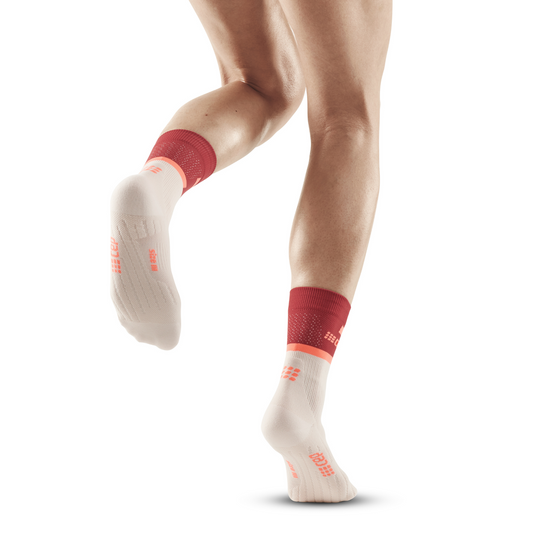 The run calcetines de compresión de corte medio 4.0, mujer