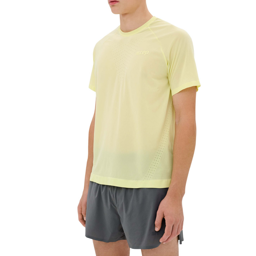 Camisa ultraleve de manga curta sem costura, masculina