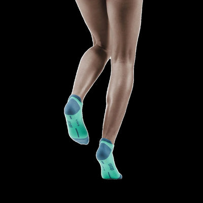 No Show Compression Socks 3.0, Men, Mint/Grey, Back View