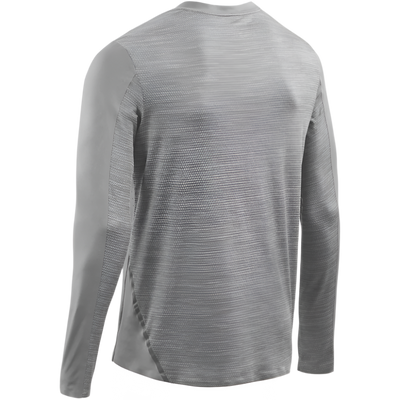 Run Long Sleeve Shirt, Men, Grey, Back View