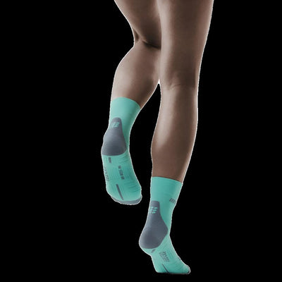 Short Compression Socks 3.0, Women, Ice/Grey - Back View