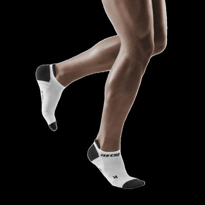No Show Compression Socks 3.0, Men, White/Dark Grey