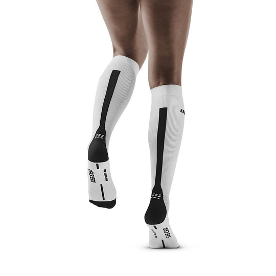 Tall Compression Socks 3.0, Women, White/Dark Grey, Back View