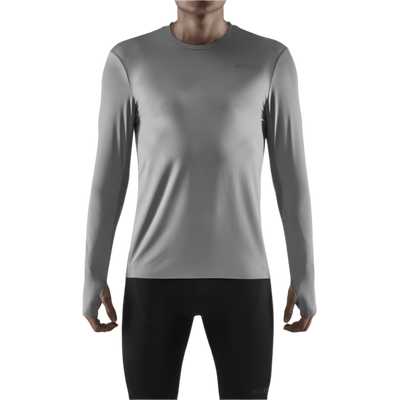 Run Long Sleeve Shirt, Men, Grey