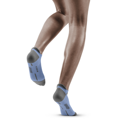 No Show Compression Socks 3.0, Women, Sky/Grey, Back View Model