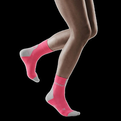 Short Compression Socks 3.0, Women, Rose/Light Grey