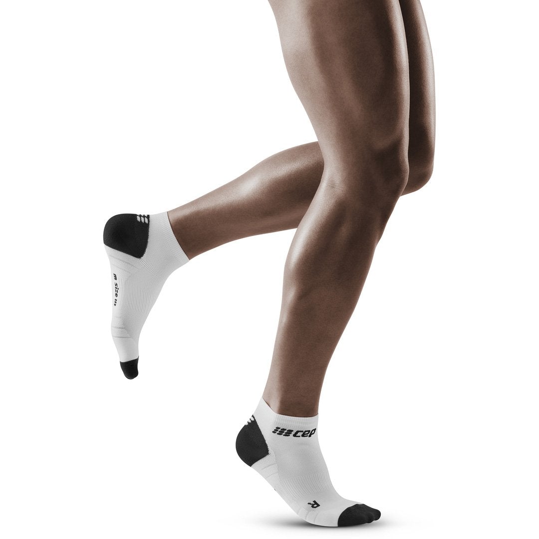 Low Cut Compression Socks 3.0, Men, White/Dark Grey