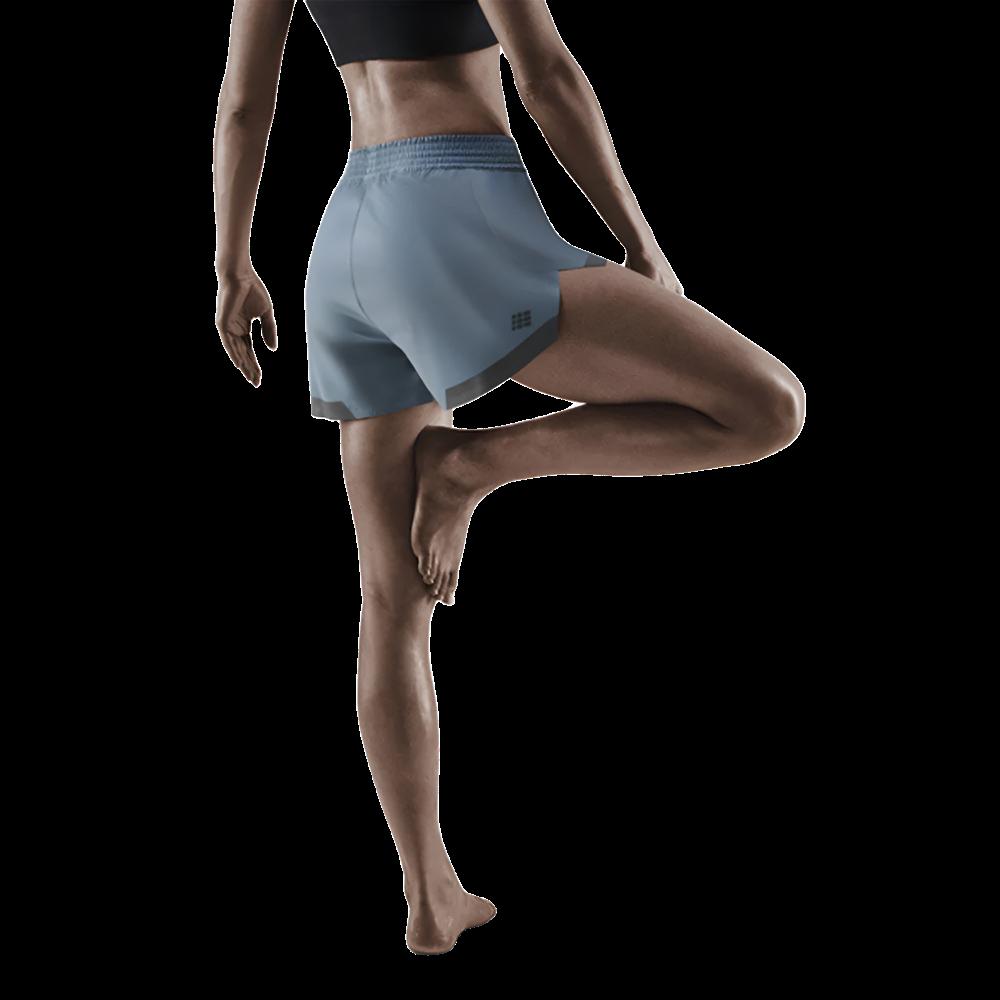 Training Loose Fit Shorts, Women, Grey, Back View Model