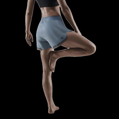 Training Loose Fit Shorts, Women, Grey, Back View Model