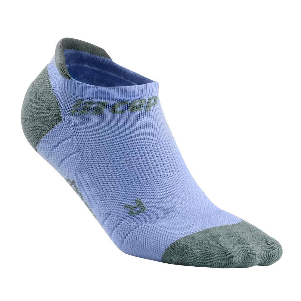No Show Compression Socks 3.0, Women, Sky/Grey, Front View