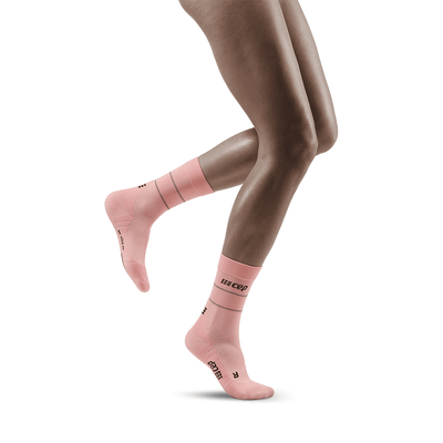 Reflective Mid Cut Compression Socks, Women [Discontinued Colors]