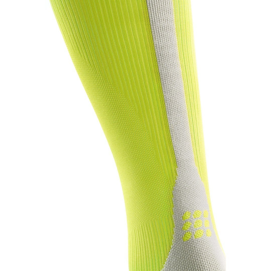 Tall Compression Socks 3.0, Men, Lime/Light Grey - Detail