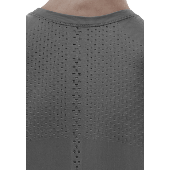 Ultralight Short Sleeve Shirt, Women, Grey, Back Detail