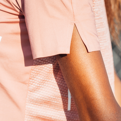 Run Short Sleeve Shirt, Women, Rose, Lifestyle 2