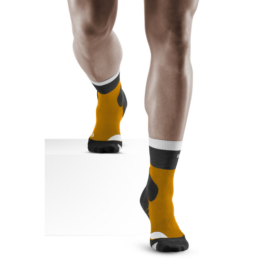 Ανδρικές κάλτσες συμπίεσης πεζοπορίας μερίνο μεσαίας κοπής
