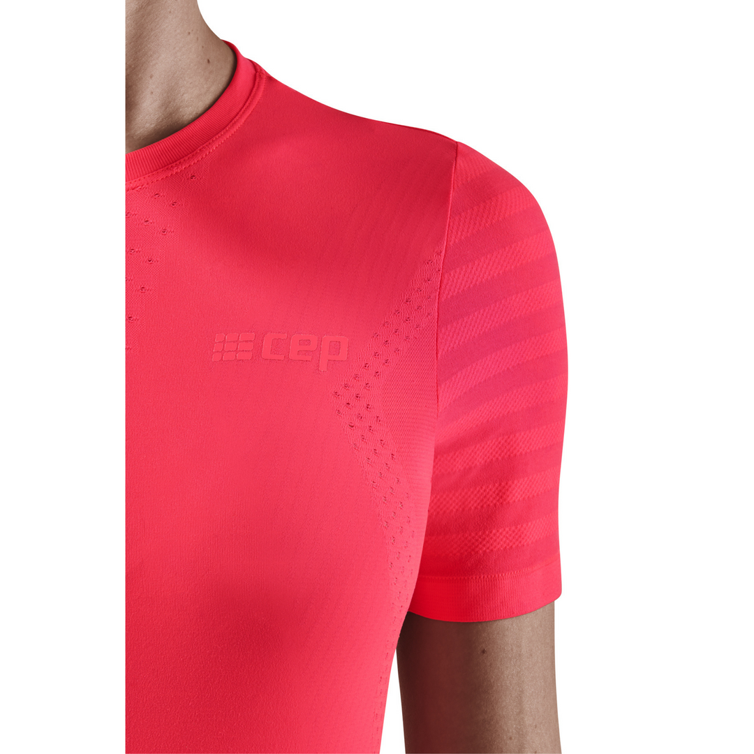 Ultralight Short Sleeve Shirt, Women, Pink, Sleeve Detail