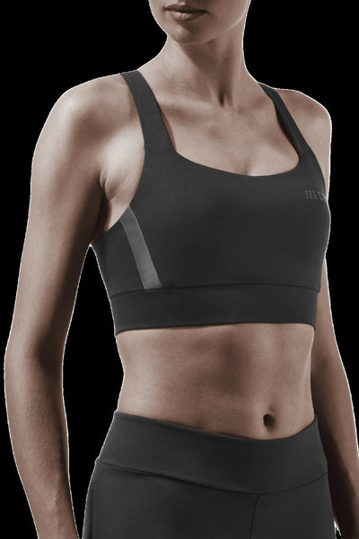 Sports Bra, Black, Front Alternative View Model