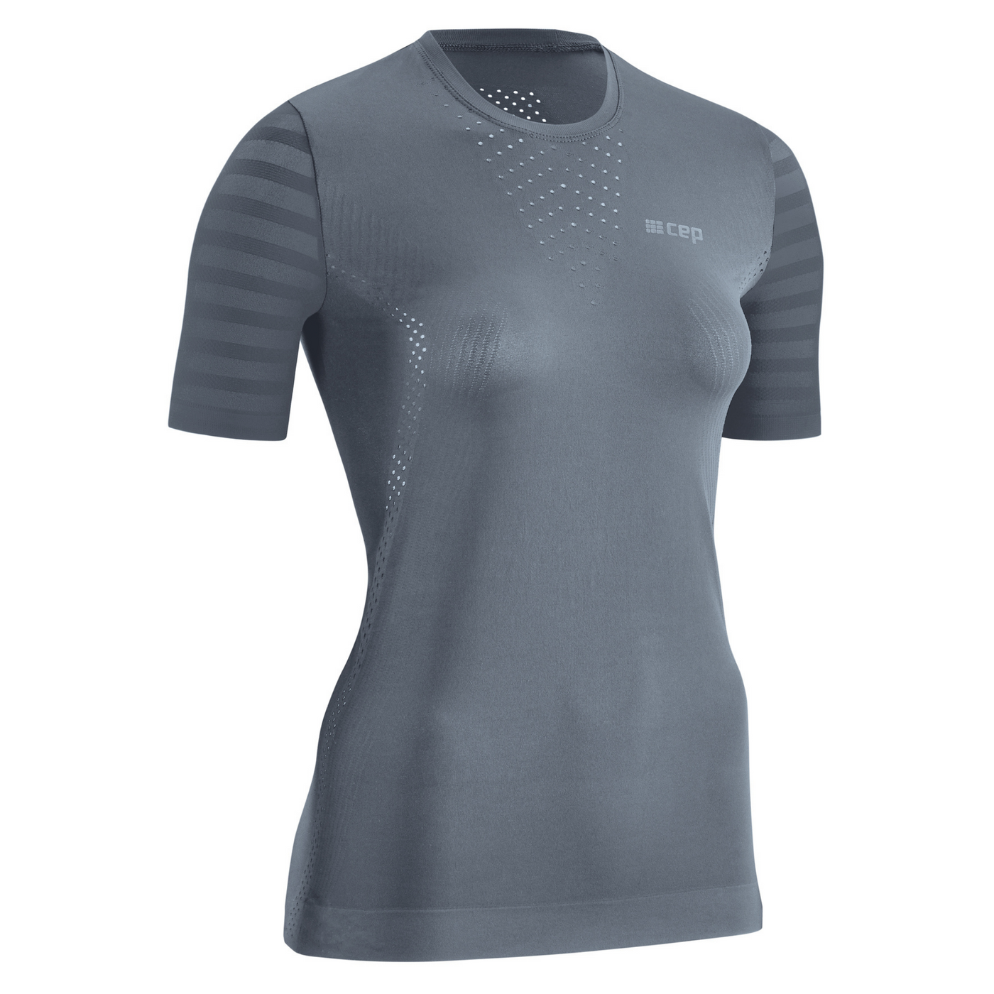 Ultralight Short Sleeve Shirt, Women, Grey, Front View