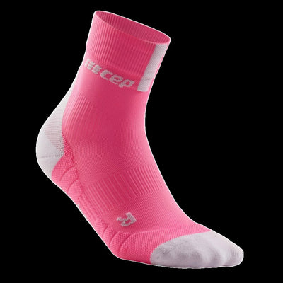 Short Compression Socks 3.0, Women, Rose/Light Grey - Side View