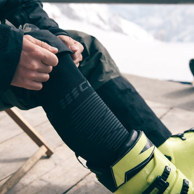 Ski Merino Tall Compression Socks, Men, Black/Anthracite. Lifestyle