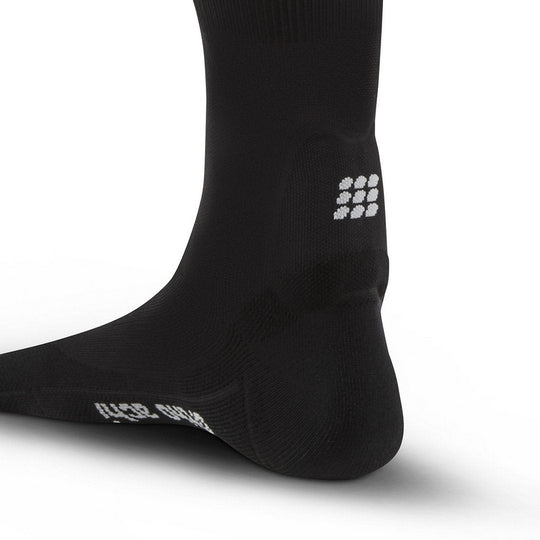 Achilles Support Short Socks, Women, Black, Back View