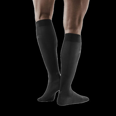 Commuter Tall Compression Socks, Men, Black, Back View Model