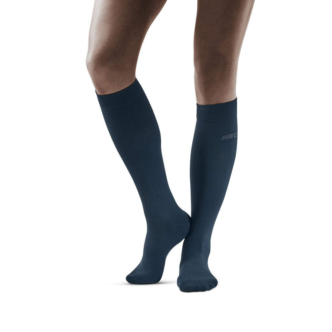 Commuter Tall Compression Socks, Women, Dark Blue