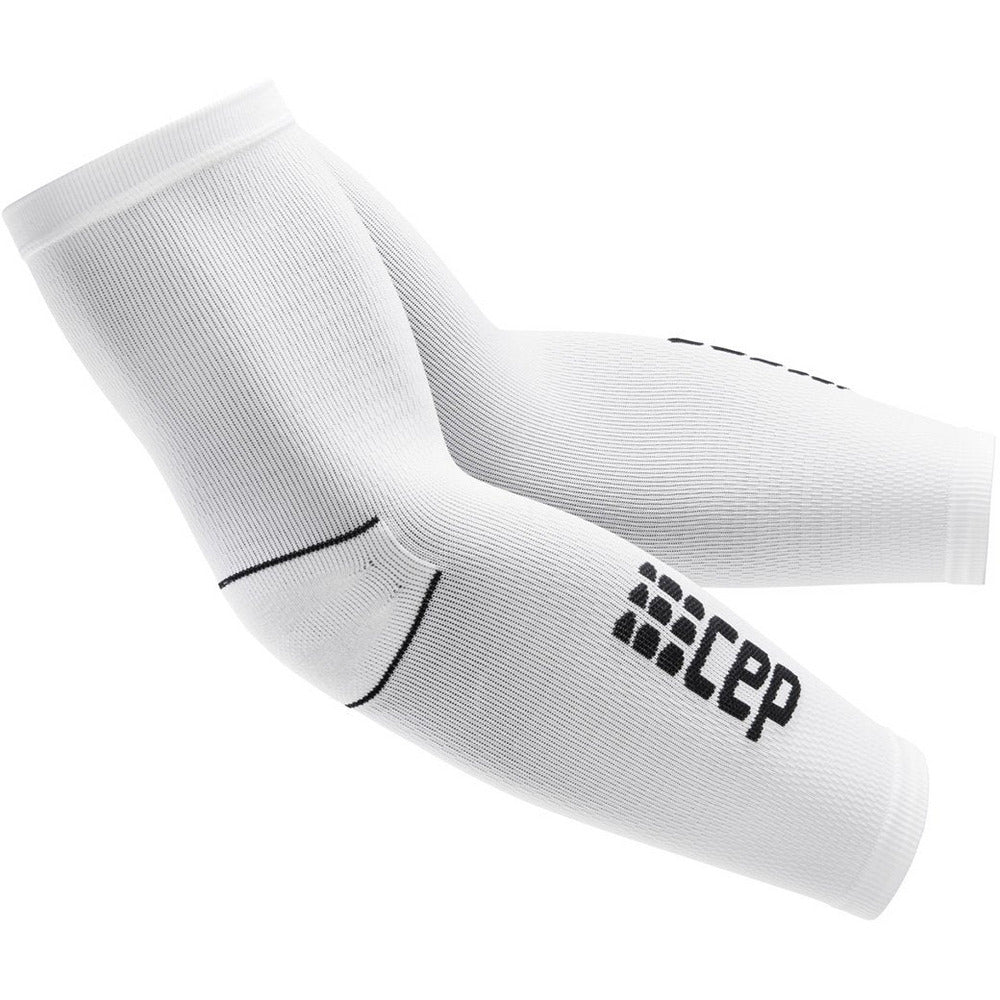 CEP Compression Arm Sleeves, White, Unisex