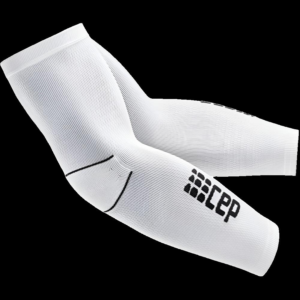 CEP Compression Arm Sleeves, White, Unisex