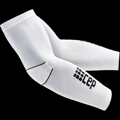 Compression Arm Sleeves, White/Black, Side View