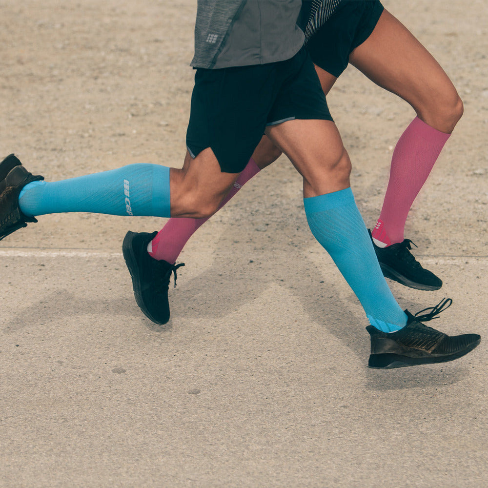 Ultralight Tall Compression Socks, Women, Electric Pink/Light Grey, Lifestyle 3