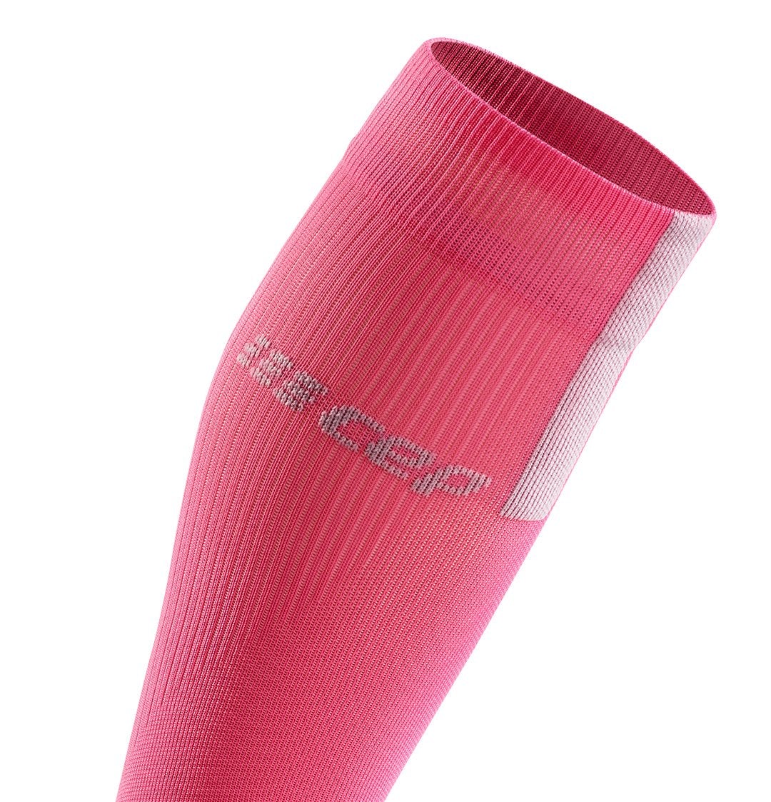 Compression Calf Sleeves 3.0, Women, Rose/Light Grey, Logo Detail