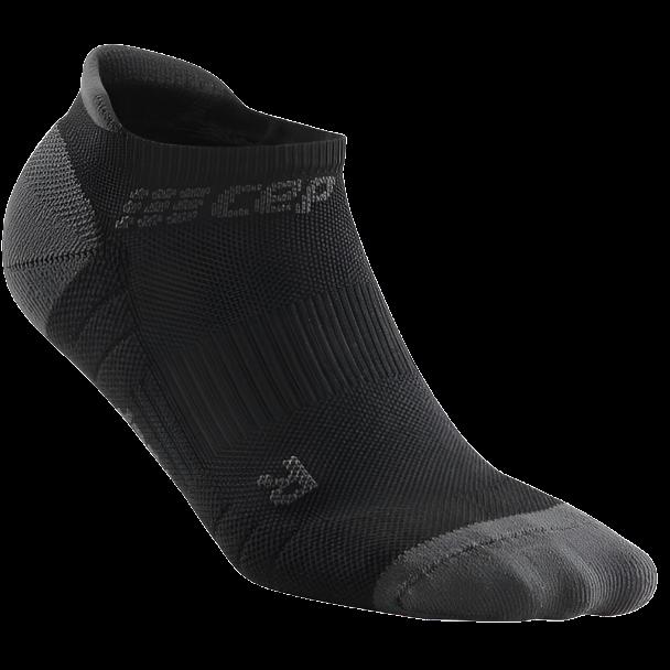 No Show Compression Socks 3.0, Women, Black/Dark Grey, Front View