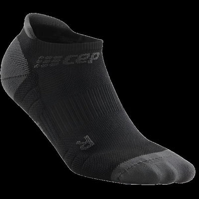 No Show Compression Socks 3.0, Women, Black/Dark Grey, Front View